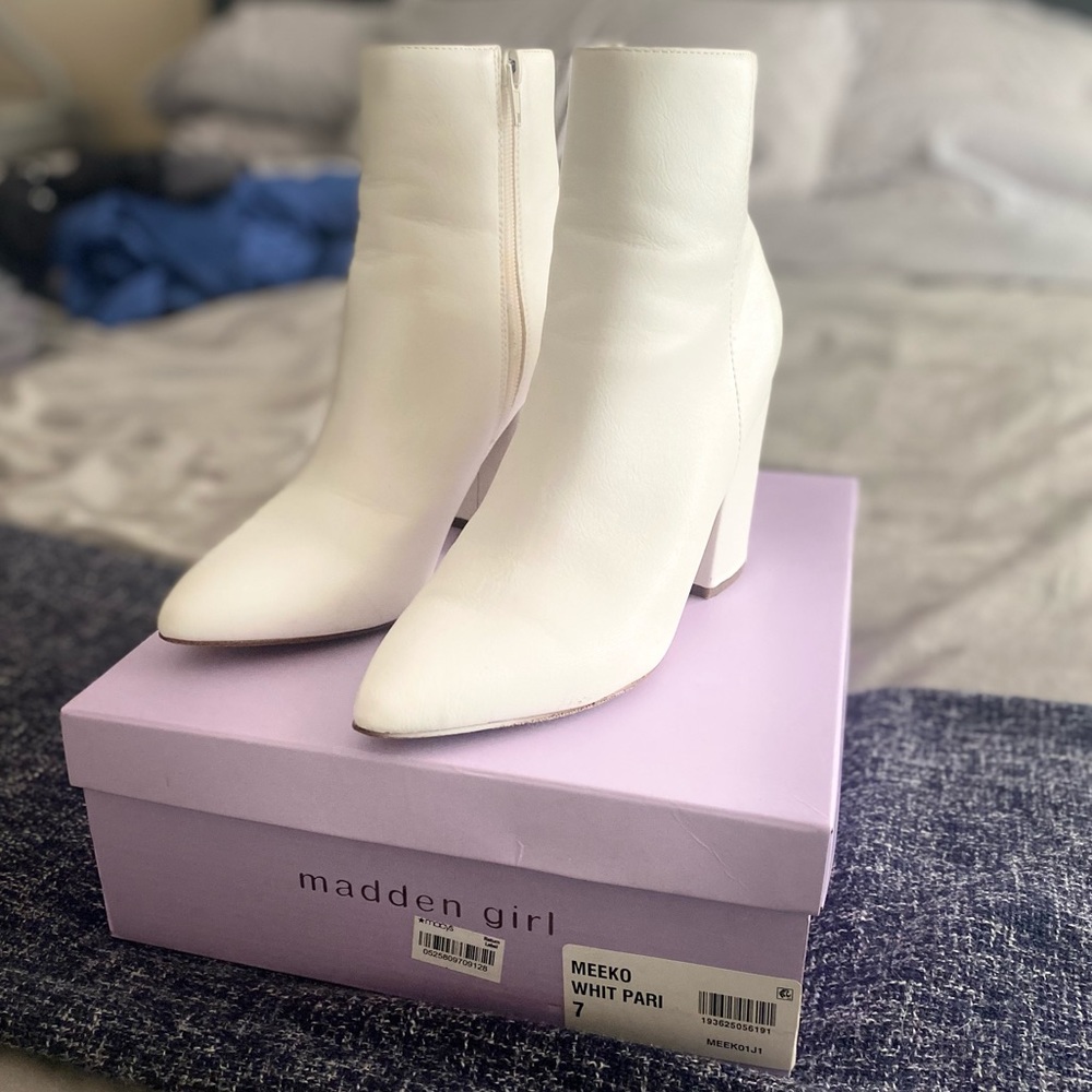 White boots by Madden Girl